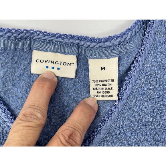 Covington Women's soft V neck Pullover size M Pre-Owned in good condition - Picture 5 of 8